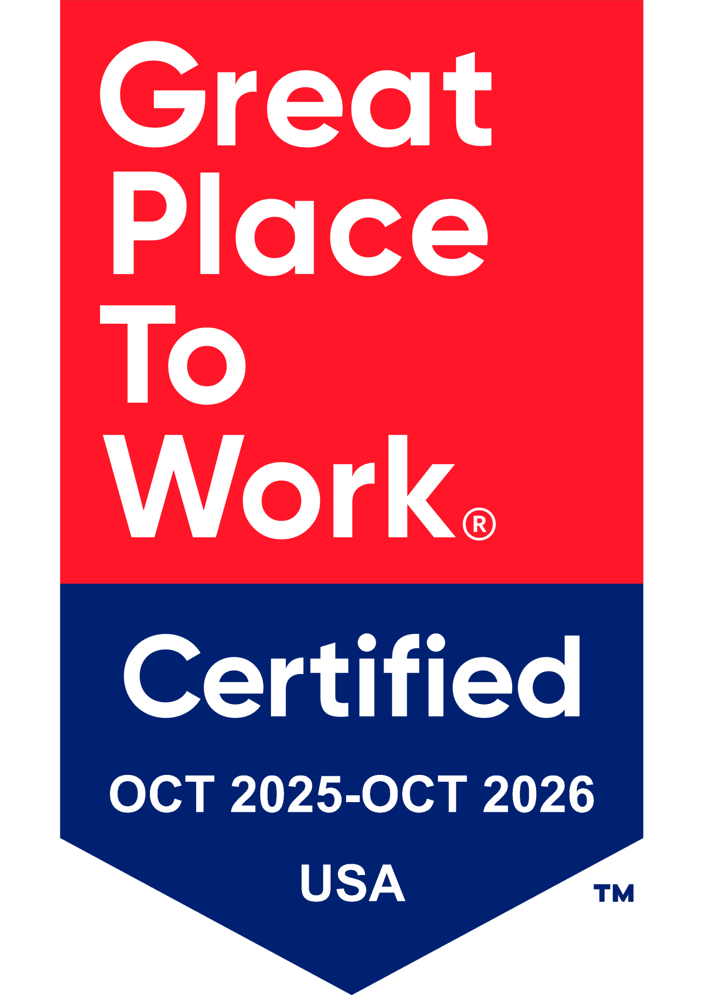 Engineering Industries Great Place to Work Certified badge 2025-2026.